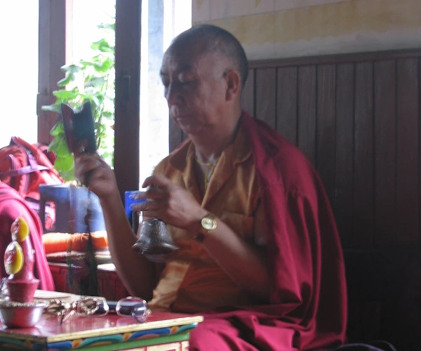 Общение с ламой настоятелем Карданг Гомпа