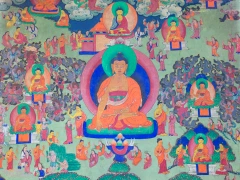 Роспись жизнь будды Шакьямуни